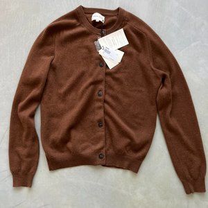 LOULOU STUDIO brown Avanos Cardigan, size S
